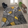 image:imageFlash Furniture Jubilee Collection Abstract Area Rug  High Pile Orange Olefin Rug  2 x 3 Area Rug  Jute Backing  Hallway Entryway Bedroom Living RoomYellow