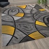 image:imageFlash Furniture Jubilee Collection Abstract Area Rug  High Pile Orange Olefin Rug  2 x 3 Area Rug  Jute Backing  Hallway Entryway Bedroom Living RoomYellow