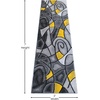 image:imageFlash Furniture Jubilee Collection Abstract Area Rug  High Pile Orange Olefin Rug  2 x 3 Area Rug  Jute Backing  Hallway Entryway Bedroom Living RoomYellow