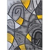 image:imageFlash Furniture Jubilee Collection Abstract Area Rug  High Pile Orange Olefin Rug  2 x 3 Area Rug  Jute Backing  Hallway Entryway Bedroom Living RoomYellow