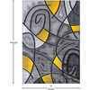 image:imageFlash Furniture Jubilee Collection Abstract Area Rug  High Pile Orange Olefin Rug  2 x 3 Area Rug  Jute Backing  Hallway Entryway Bedroom Living RoomYellow