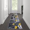 image:imageFlash Furniture Jubilee Collection Abstract Area Rug  High Pile Orange Olefin Rug  2 x 3 Area Rug  Jute Backing  Hallway Entryway Bedroom Living RoomYellow