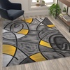image:imageFlash Furniture Jubilee Collection Abstract Area Rug  High Pile Orange Olefin Rug  2 x 3 Area Rug  Jute Backing  Hallway Entryway Bedroom Living RoomYellow