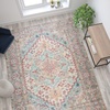 image:imageFlash Furniture Katherine Vintage Medallion Area Rug  8 x 10  Blue Multi PolyesterBlue Multi