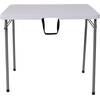 image:imageFlash Furniture Kathryn 279Foot Square BiFold Granite White Plastic Folding Table with Carrying Handle