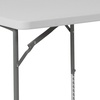image:imageFlash Furniture Kathryn 279Foot Square Height Adjustable Granite White Plastic Folding Table