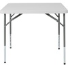 image:imageFlash Furniture Kathryn 279Foot Square Height Adjustable Granite White Plastic Folding Table