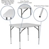 image:imageFlash Furniture Kathryn 279Foot Square Height Adjustable Granite White Plastic Folding Table