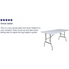 image:imageFlash Furniture Kathryn 493Foot Height Adjustable Granite White Plastic Folding Table