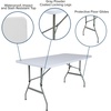 image:imageFlash Furniture Kathryn 493Foot Height Adjustable Granite White Plastic Folding Table