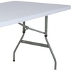 image:imageFlash Furniture Kathryn 493Foot Height Adjustable Granite White Plastic Folding Table