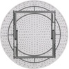 image:imageFlash Furniture Kathryn 6 Round AllOccasion Plastic Folding Event Table Foldable Portable Banquet Table for IndoorOutdoor Events White