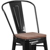 image:imageFlash Furniture Lily 24 High Orange Metal Counter Height Stool with Back and Wood SeatBlack