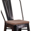 image:imageFlash Furniture Lily 24 High Orange Metal Counter Height Stool with Back and Wood SeatBlackantique Gold