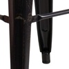 image:imageFlash Furniture Lily 30 High Backless Black Metal Barstool with Square Wood SeatBlackantique Gold