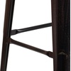 image:imageFlash Furniture Lily 30 High Backless Black Metal Barstool with Square Wood SeatBlackantique Gold