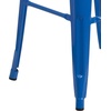 image:imageFlash Furniture Lily 30 High Backless Black Metal Barstool with Square Wood SeatBlue