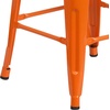 image:imageFlash Furniture Lily 30 High Backless Black Metal Barstool with Square Wood SeatOrange