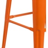 image:imageFlash Furniture Lily 30 High Backless Black Metal Barstool with Square Wood SeatOrange