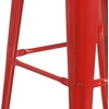 image:imageFlash Furniture Lily 30 High Backless Black Metal Barstool with Square Wood SeatRed