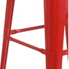 image:imageFlash Furniture Lily 30 High Backless Black Metal Barstool with Square Wood SeatRed