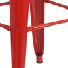 image:imageFlash Furniture Lily 30 High Backless Black Metal Barstool with Square Wood SeatRed