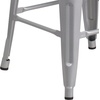 image:imageFlash Furniture Lily 30 High Backless Black Metal Barstool with Square Wood SeatSilver
