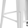image:imageFlash Furniture Lily 30 High Backless Black Metal Barstool with Square Wood SeatWhite