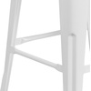 image:imageFlash Furniture Lily 30 High Backless Black Metal Barstool with Square Wood SeatWhite