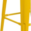 image:imageFlash Furniture Lily 30 High Backless Black Metal Barstool with Square Wood SeatYellow