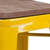 image:imageFlash Furniture Lily 30 High Backless Black Metal Barstool with Square Wood SeatYellow