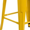 image:imageFlash Furniture Lily 30 High Backless Black Metal Barstool with Square Wood SeatYellow