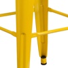image:imageFlash Furniture Lily 30 High Backless Black Metal Barstool with Square Wood SeatYellow
