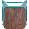image:imageFlash Furniture Lily 30 High Metal Indoor Bar Stool with Wood Seat in Teal  Stackable Pack of 4Teal