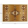 image:imageFlash Furniture Lodi Collection Southwestern Area Rug  Low Pile Brown Olefin Rug  2 x 3 Area Rug  Jute Backing  Hallway Entryway Bedroom Living RoomBeige