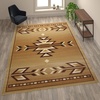 image:imageFlash Furniture Lodi Collection Southwestern Area Rug  Low Pile Brown Olefin Rug  2 x 3 Area Rug  Jute Backing  Hallway Entryway Bedroom Living RoomBeige