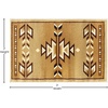 image:imageFlash Furniture Lodi Collection Southwestern Area Rug  Low Pile Brown Olefin Rug  2 x 3 Area Rug  Jute Backing  Hallway Entryway Bedroom Living RoomBeige