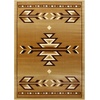 image:imageFlash Furniture Lodi Collection Southwestern Area Rug  Low Pile Brown Olefin Rug  2 x 3 Area Rug  Jute Backing  Hallway Entryway Bedroom Living RoomBeige