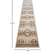 image:imageFlash Furniture Lodi Collection Southwestern Area Rug  Low Pile Brown Olefin Rug  2 x 3 Area Rug  Jute Backing  Hallway Entryway Bedroom Living RoomBeige