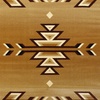 image:imageFlash Furniture Lodi Collection Southwestern Area Rug  Low Pile Brown Olefin Rug  2 x 3 Area Rug  Jute Backing  Hallway Entryway Bedroom Living RoomBeige