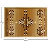 image:imageFlash Furniture Lodi Collection Southwestern Area Rug  Low Pile Brown Olefin Rug  2 x 3 Area Rug  Jute Backing  Hallway Entryway Bedroom Living RoomBeige
