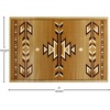 image:imageFlash Furniture Lodi Collection Southwestern Area Rug  Low Pile Brown Olefin Rug  2 x 3 Area Rug  Jute Backing  Hallway Entryway Bedroom Living RoomBeige