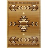image:imageFlash Furniture Lodi Collection Southwestern Area Rug  Low Pile Brown Olefin Rug  2 x 3 Area Rug  Jute Backing  Hallway Entryway Bedroom Living RoomBeige