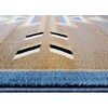 image:imageFlash Furniture Lodi Collection Southwestern Area Rug  Low Pile Brown Olefin Rug  2 x 3 Area Rug  Jute Backing  Hallway Entryway Bedroom Living RoomBlue
