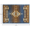 image:imageFlash Furniture Lodi Collection Southwestern Area Rug  Low Pile Brown Olefin Rug  2 x 3 Area Rug  Jute Backing  Hallway Entryway Bedroom Living RoomBlue