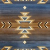 image:imageFlash Furniture Lodi Collection Southwestern Area Rug  Low Pile Brown Olefin Rug  2 x 3 Area Rug  Jute Backing  Hallway Entryway Bedroom Living RoomBlue