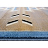 image:imageFlash Furniture Lodi Collection Southwestern Area Rug  Low Pile Brown Olefin Rug  2 x 3 Area Rug  Jute Backing  Hallway Entryway Bedroom Living RoomBlue