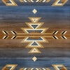 image:imageFlash Furniture Lodi Collection Southwestern Area Rug  Low Pile Brown Olefin Rug  2 x 3 Area Rug  Jute Backing  Hallway Entryway Bedroom Living RoomBlue
