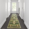 image:imageFlash Furniture Lodi Collection Southwestern Area Rug  Low Pile Brown Olefin Rug  2 x 3 Area Rug  Jute Backing  Hallway Entryway Bedroom Living RoomGreen