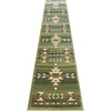 image:imageFlash Furniture Lodi Collection Southwestern Area Rug  Low Pile Brown Olefin Rug  2 x 3 Area Rug  Jute Backing  Hallway Entryway Bedroom Living RoomGreen